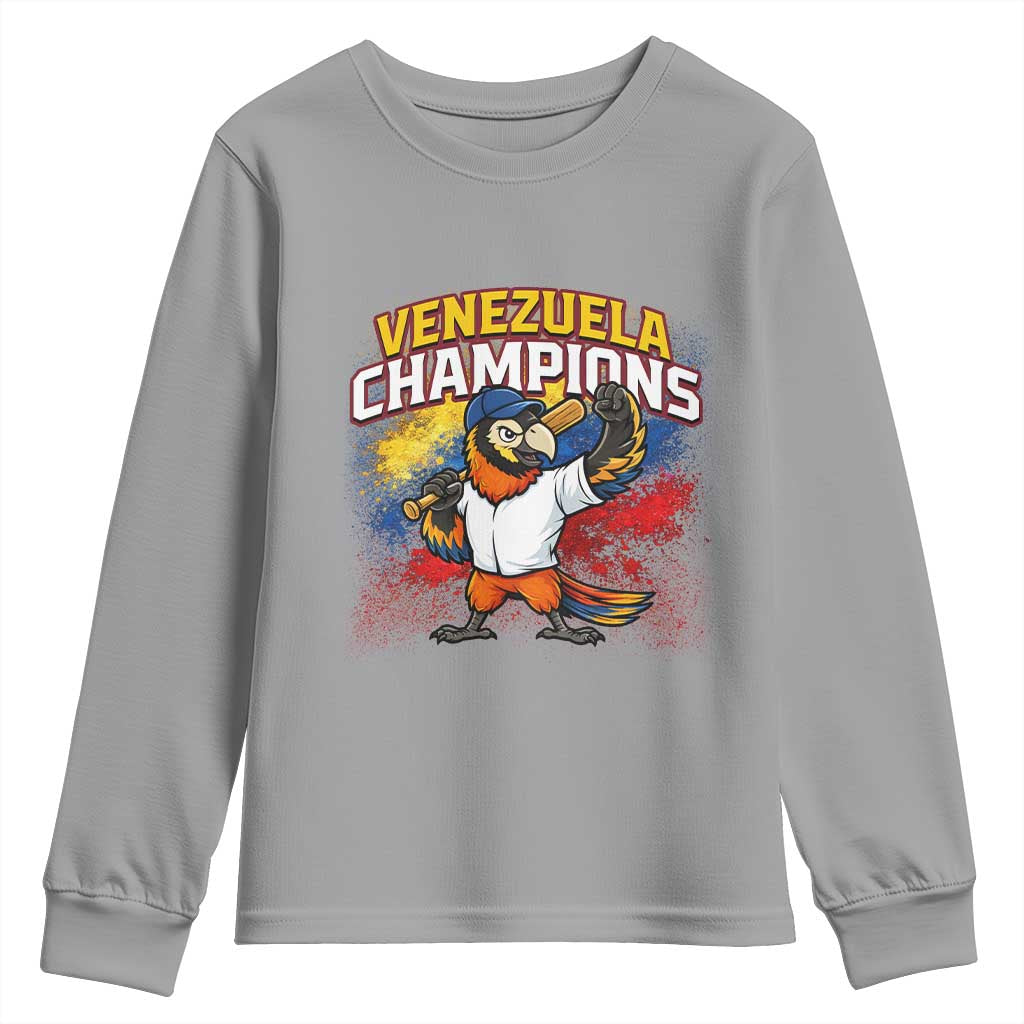Venezuela Baseball Champions Youth Sweatshirt Troupial Bird Patriotic Pride