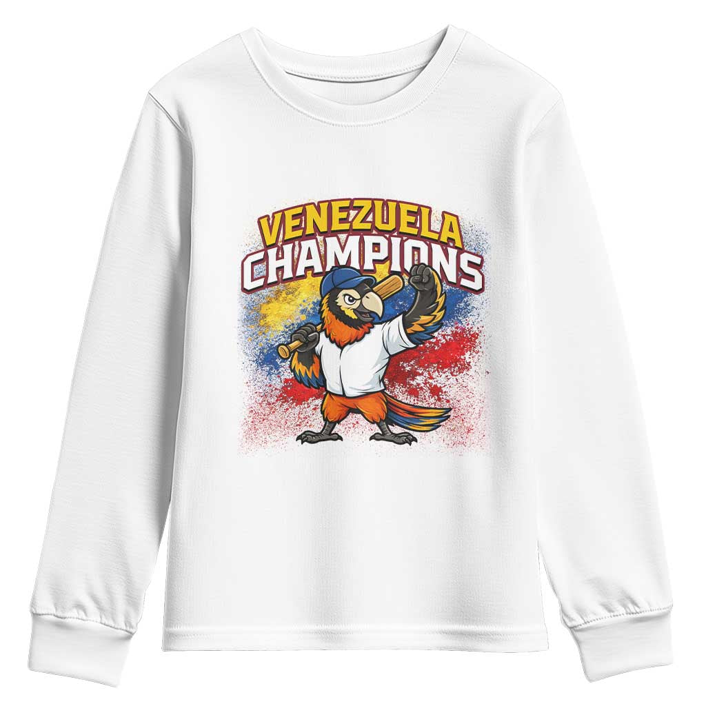 Venezuela Baseball Champions Youth Sweatshirt Troupial Bird Patriotic Pride