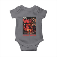 No US Israel War On Iran Baby Onesie Peace Not War