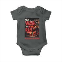 No US Israel War On Iran Baby Onesie Peace Not War