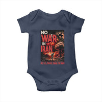 No US Israel War On Iran Baby Onesie Peace Not War