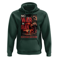 No US Israel War On Iran Hoodie Peace Not War