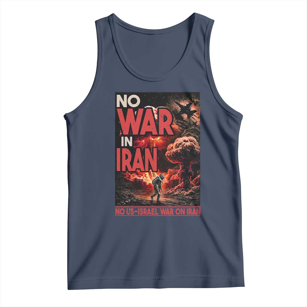 No US Israel War On Iran Tank Top Peace Not War