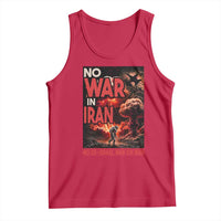 No US Israel War On Iran Tank Top Peace Not War