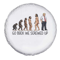 Go Back We Screwed Up Spare Tire Cover Funny Anti Authoritarian