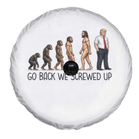 Go Back We Screwed Up Spare Tire Cover Funny Anti Authoritarian
