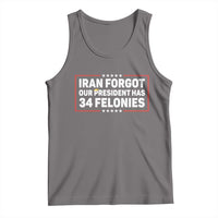 Iran Forgot Our President Has 34 Felonies Tank Top Political Protest
