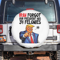 Iran Forgot Our President Has 34 Felonies Spare Tire Cover Funny Political Satire