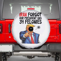 Iran Forgot Our President Has 34 Felonies Spare Tire Cover Funny Political Satire