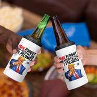 Iran Forgot Our President Has 34 Felonies 4 in 1 Can Cooler Tumbler Funny Political Satire