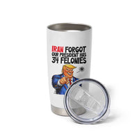 Iran Forgot Our President Has 34 Felonies Tumbler Cup Funny Political Satire