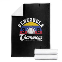 Venezuela 2026 Champions Throw Blanket Vintage 7 Stars Flag Baseball Pride