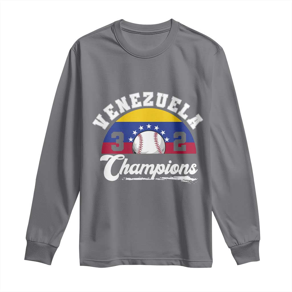 Venezuela 2026 Champions Long Sleeve Shirt Vintage 7 Stars Flag Baseball Pride