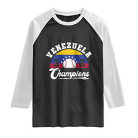 Venezuela 2026 Champions Raglan Shirt Vintage 7 Stars Flag Baseball Pride