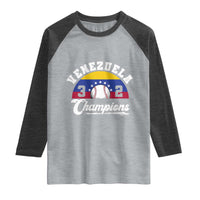 Venezuela 2026 Champions Raglan Shirt Vintage 7 Stars Flag Baseball Pride
