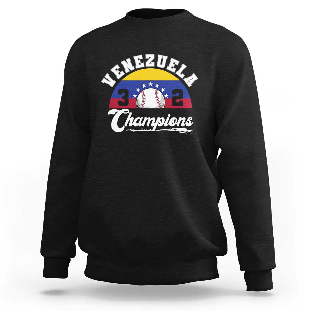 Venezuela 2026 Champions Sweatshirt Vintage 7 Stars Flag Baseball Pride