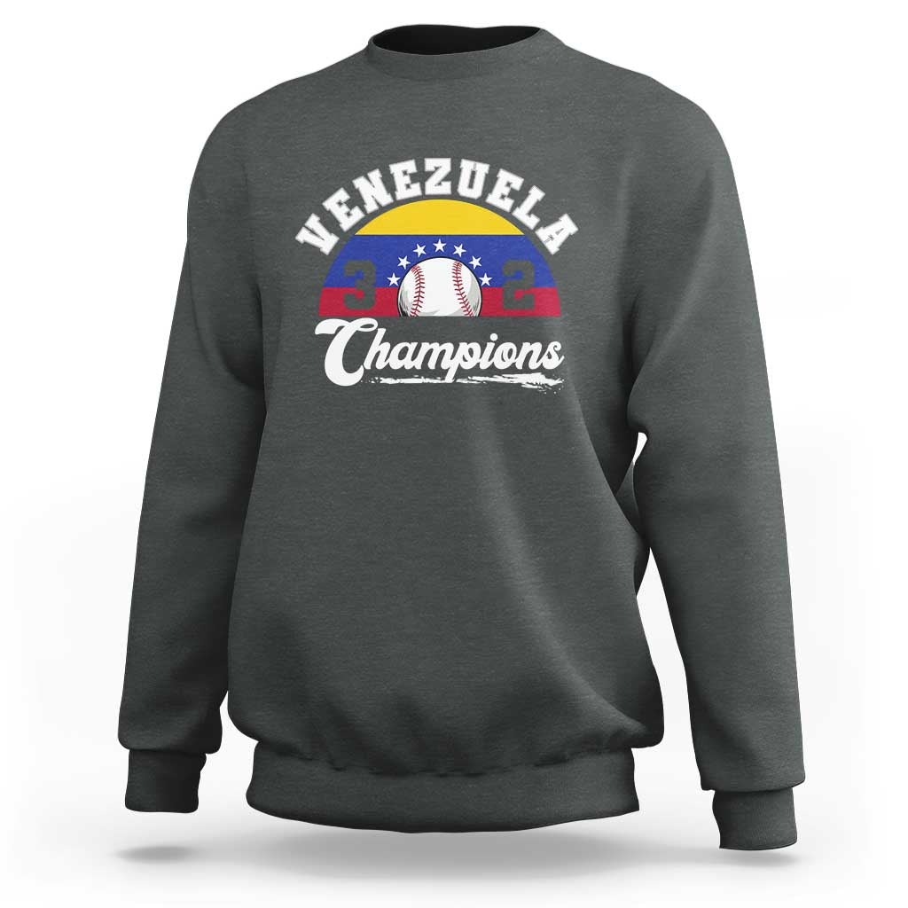Venezuela 2026 Champions Sweatshirt Vintage 7 Stars Flag Baseball Pride