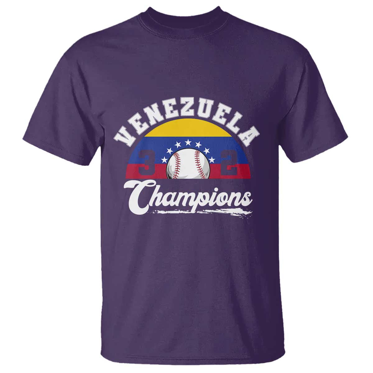 Venezuela 2026 Champions T Shirt Vintage 7 Stars Flag Baseball Pride