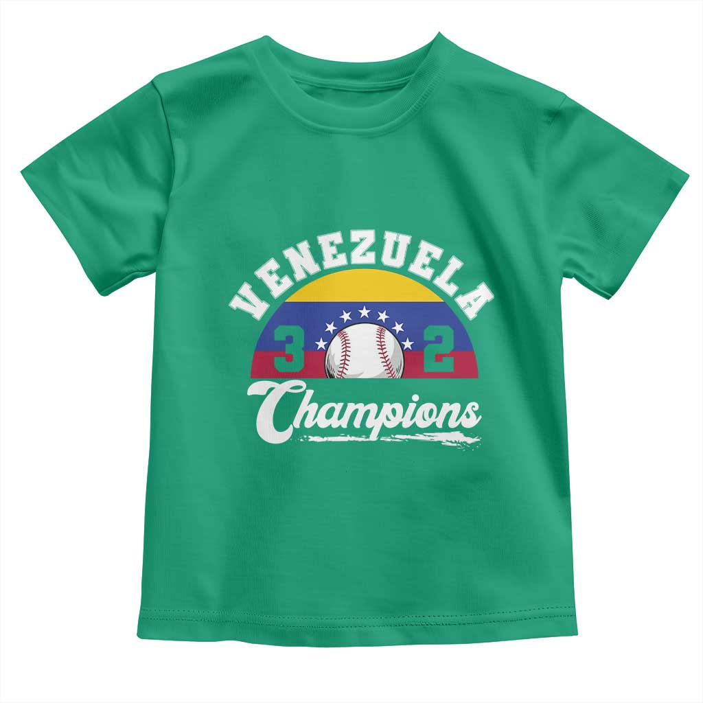 Venezuela 2026 Champions Toddler T Shirt Vintage 7 Stars Flag Baseball Pride