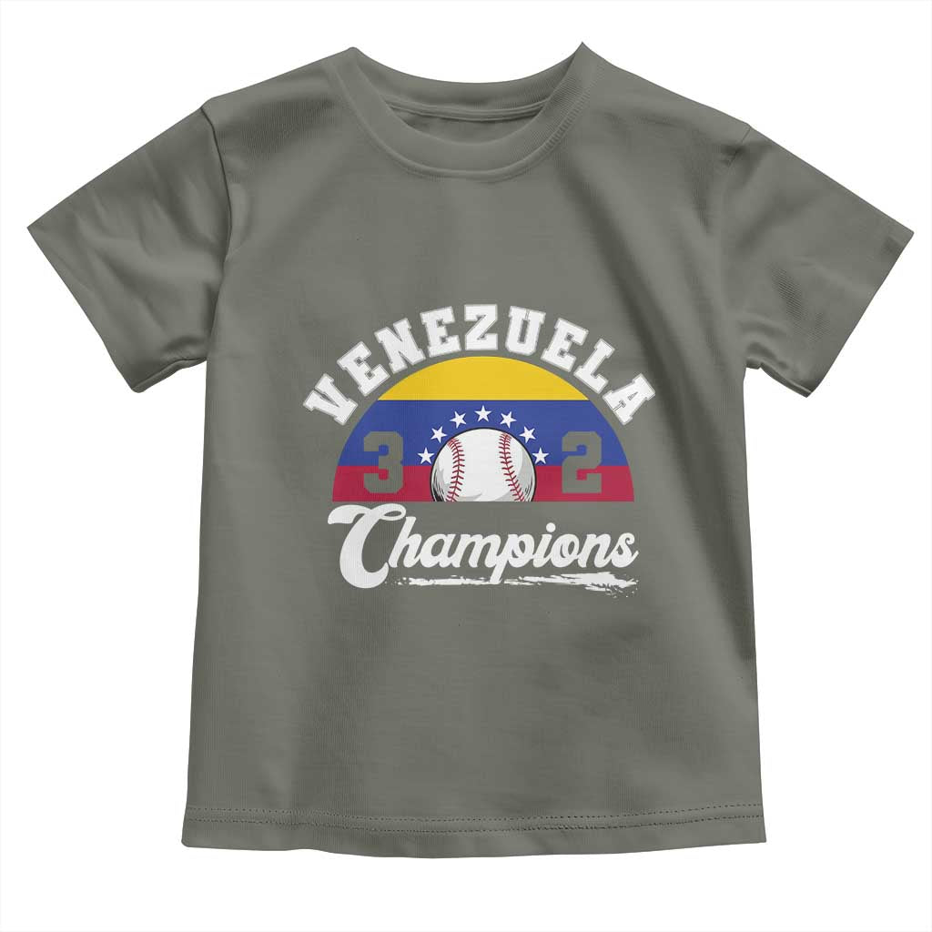 Venezuela 2026 Champions Toddler T Shirt Vintage 7 Stars Flag Baseball Pride