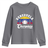 Venezuela 2026 Champions Youth Sweatshirt Vintage 7 Stars Flag Baseball Pride