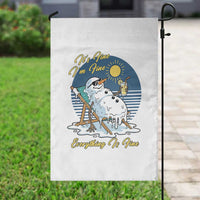 Melting Snowman Christmas In July Garden Flag It Is Fine Everything Is Fine