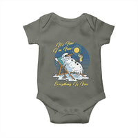 Melting Snowman Christmas In July Baby Onesie It Is Fine Everything Is Fine