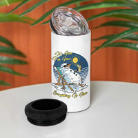 Melting Snowman Christmas In July 4 in 1 Can Cooler Tumbler It Is Fine Everything Is Fine