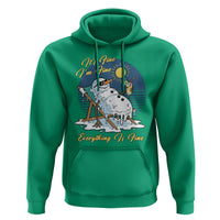 Melting Snowman Christmas In July Hoodie It Is Fine Everything Is Fine