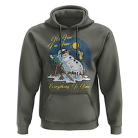 Melting Snowman Christmas In July Hoodie It Is Fine Everything Is Fine