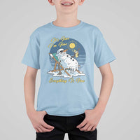 Melting Snowman Christmas In July T Shirt For Kid It Is Fine Everything Is Fine