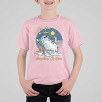 Melting Snowman Christmas In July T Shirt For Kid It Is Fine Everything Is Fine