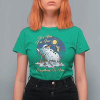 Melting Snowman Christmas In July T Shirt For Women It Is Fine Everything Is Fine
