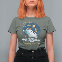 Melting Snowman Christmas In July T Shirt For Women It Is Fine Everything Is Fine