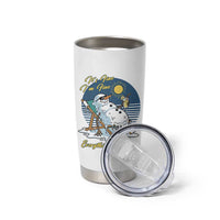 Melting Snowman Christmas In July Tumbler Cup It Is Fine Everything Is Fine
