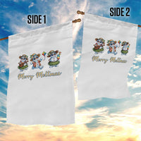 Funny Hawaiian Snowman Summer Graphic Garden Flag Merry Meltmas