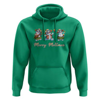 Funny Hawaiian Snowman Summer Graphic Hoodie Merry Meltmas