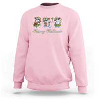 Funny Hawaiian Snowman Summer Graphic Sweatshirt Merry Meltmas
