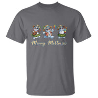 Funny Hawaiian Snowman Summer Graphic T Shirt Merry Meltmas