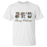 Funny Hawaiian Snowman Summer Graphic T Shirt Merry Meltmas