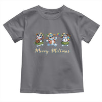 Funny Hawaiian Snowman Summer Graphic Toddler T Shirt Merry Meltmas