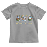Funny Hawaiian Snowman Summer Graphic Toddler T Shirt Merry Meltmas