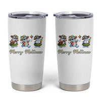 Funny Hawaiian Snowman Summer Graphic Tumbler Cup Merry Meltmas