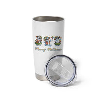 Funny Hawaiian Snowman Summer Graphic Tumbler Cup Merry Meltmas