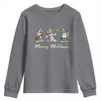 Funny Hawaiian Snowman Summer Graphic Youth Sweatshirt Merry Meltmas