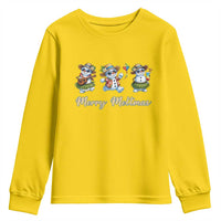Funny Hawaiian Snowman Summer Graphic Youth Sweatshirt Merry Meltmas