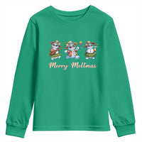 Funny Hawaiian Snowman Summer Graphic Youth Sweatshirt Merry Meltmas