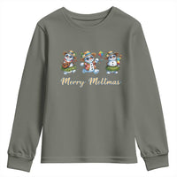 Funny Hawaiian Snowman Summer Graphic Youth Sweatshirt Merry Meltmas