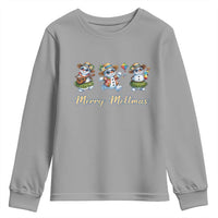 Funny Hawaiian Snowman Summer Graphic Youth Sweatshirt Merry Meltmas