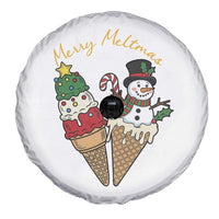 Christmas In July Ice Cream Snowman Graphic Spare Tire Cover Merry Meltmas